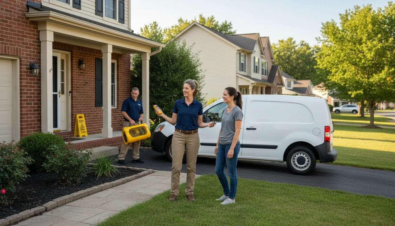 Residential water damage restoration in Winfield, PA